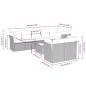 vidaXL Set de muebles de jardín 9 pzas y cojines ratán sintético gris vidaXL Set de muebles de jardín 9 pzas y cojines ratán sintético gris