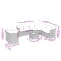 vidaXL Set de sofás de jardín 10 pzas con cojines ratán sintético gris vidaXL Set de sofás de jardín 10 pzas con cojines ratán sintético gris