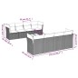 vidaXL Set de sofás de jardín 9 pzas con cojines ratán sintético beige vidaXL Set de sofás de jardín 9 pzas con cojines ratán sintético beige