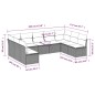vidaXL Set de muebles de jardín 9 pzas y cojines ratán sintético gris vidaXL Set de muebles de jardín 9 pzas y cojines ratán sintético gris
