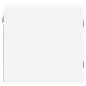 vidaXL Mesitas de noche con puertas de vidrio 2 uds blanco 35x37x35 cm vidaXL Mesitas de noche con puertas de vidrio 2 uds blanco 35x37x35 cm
