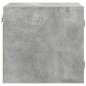 vidaXL Mesita de noche con puerta de vidrio gris hormigón 35x37x35 cm vidaXL Mesita de noche con puerta de vidrio gris hormigón 35x37x35 cm