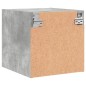 vidaXL Mesita de noche con puerta de vidrio gris hormigón 35x37x35 cm vidaXL Mesita de noche con puerta de vidrio gris hormigón 35x37x35 cm
