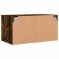 vidaXL Mueble de pared puertas de vidrio roble ahumado 68,5x37x35 cm vidaXL Mueble de pared puertas de vidrio roble ahumado 68,5x37x35 cm