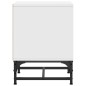 vidaXL Mesita de noche con puerta de vidrio blanco 35x37x50 cm vidaXL Mesita de noche con puerta de vidrio blanco 35x37x50 cm