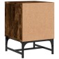 vidaXL Mesita de noche con puerta de vidrio roble ahumado 35x37x50 cm vidaXL Mesita de noche con puerta de vidrio roble ahumado 35x37x50 cm