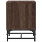 vidaXL Mesita de noche con puerta de vidrio roble marrón 35x37x50 cm vidaXL Mesita de noche con puerta de vidrio roble marrón 35x37x50 cm