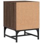 vidaXL Mesita de noche con puerta de vidrio roble marrón 35x37x50 cm vidaXL Mesita de noche con puerta de vidrio roble marrón 35x37x50 cm