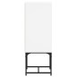 vidaXL Armario auxiliar con puerta de vidrio blanco 35x37x100 cm vidaXL Armario auxiliar con puerta de vidrio blanco 35x37x100 cm