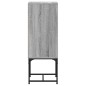 vidaXL Armario auxiliar con puerta de vidrio gris Sonoma 35x37x100 cm vidaXL Armario auxiliar con puerta de vidrio gris Sonoma 35x37x100 cm