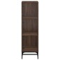 vidaXL Aparador con puertas de vidrio marrón roble 35x37x120 cm vidaXL Aparador con puertas de vidrio marrón roble 35x37x120 cm