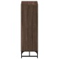 vidaXL Aparador con puertas de vidrio marrón roble 35x37x120 cm vidaXL Aparador con puertas de vidrio marrón roble 35x37x120 cm