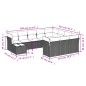 vidaXL Set de sofás de jardín 11 pzas y cojines ratán sintético negro vidaXL Set de sofás de jardín 11 pzas y cojines ratán sintético negro