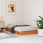 vidaXL Estructura de cama madera maciza pino marrón cera 100x200 cm vidaXL Estructura de cama madera maciza pino marrón cera 100x200 cm
