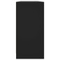vidaXL Estantería con puertas madera de ingeniería negro 204x37x75 cm vidaXL Estantería con puertas madera de ingeniería negro 204x37x75 cm