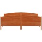 vidaXL Estructura cama con cabecero madera pino marrón cera 180x200 cm