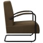 vidaXL Sillón de tela marrón oscuro vidaXL Sillón de tela marrón oscuro