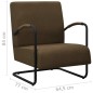 vidaXL Sillón de tela marrón oscuro vidaXL Sillón de tela marrón oscuro