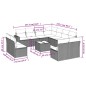 vidaXL Set de sofás de jardín 12 piezas cojines ratán sintético negro vidaXL Set de sofás de jardín 12 piezas cojines ratán sintético negro