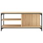 vidaXL Mesa de centro madera contrachapada roble Sonoma 100x50x45 cm vidaXL Mesa de centro madera contrachapada roble Sonoma 100x50x45 cm
