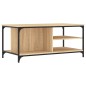 vidaXL Mesa de centro madera contrachapada roble Sonoma 100x50x45 cm vidaXL Mesa de centro madera contrachapada roble Sonoma 100x50x45 cm
