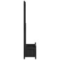 vidaXL Jardinera con enrejado madera maciza de abeto negro vidaXL Jardinera con enrejado madera maciza de abeto negro