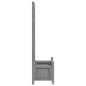 vidaXL Jardinera con enrejado madera maciza de abeto gris vidaXL Jardinera con enrejado madera maciza de abeto gris