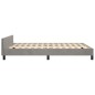 vidaXL Estructura de cama con cabecero terciopelo gris claro 140x190cm vidaXL Estructura de cama con cabecero terciopelo gris claro 140x190cm