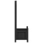 vidaXL Jardinera con enrejado madera maciza de abeto negro vidaXL Jardinera con enrejado madera maciza de abeto negro