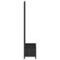 vidaXL Jardinera con enrejado madera maciza de abeto negro vidaXL Jardinera con enrejado madera maciza de abeto negro
