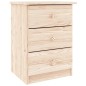vidaXL Mesita de noche ALTA madera maciza de pino 41x35x55 cm vidaXL Mesita de noche ALTA madera maciza de pino 41x35x55 cm