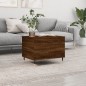 vidaXL Mesa de centro madera contrachapada roble marrón 60x44,5x45 cm vidaXL Mesa de centro madera contrachapada roble marrón 60x44,5x45 cm
