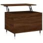 vidaXL Mesa de centro madera contrachapada roble marrón 60x44,5x45 cm vidaXL Mesa de centro madera contrachapada roble marrón 60x44,5x45 cm