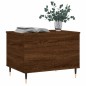 vidaXL Mesa de centro madera contrachapada roble marrón 60x44,5x45 cm vidaXL Mesa de centro madera contrachapada roble marrón 60x44,5x45 cm