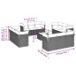 vidaXL Set de sofás de jardín y cojines 13 pzas ratán sintético negro vidaXL Set de sofás de jardín y cojines 13 pzas ratán sintético negro