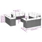 vidaXL Set sofás de jardín con cojines 13 piezas ratán sintético gris vidaXL Set sofás de jardín con cojines 13 piezas ratán sintético gris