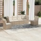 vidaXL Juego de sofás jardín con cojines 6 pzas ratán sintético beige vidaXL Juego de sofás jardín con cojines 6 pzas ratán sintético beige