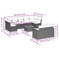 vidaXL Set de sofás de jardín 10 pzas cojines ratán sintético negro vidaXL Set de sofás de jardín 10 pzas cojines ratán sintético negro