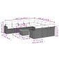 vidaXL Set de sofás de jardín 12 piezas cojines ratán sintético negro vidaXL Set de sofás de jardín 12 piezas cojines ratán sintético negro