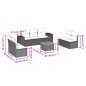 vidaXL Set de sofás de jardín 8 piezas y cojines ratán sintético negro vidaXL Set de sofás de jardín 8 piezas y cojines ratán sintético negro