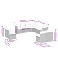 vidaXL Set de sofás de jardín 11 pzas y cojines ratán sintético negro vidaXL Set de sofás de jardín 11 pzas y cojines ratán sintético negro