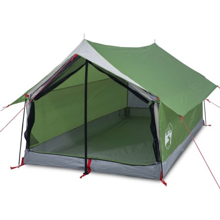 vidaXL Tienda de campaña 2 personas tafetán 185T verde 193x122x96 cm