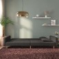 vidaXL Sofá cama de 2 plazas con dos almohadas tela negro vidaXL Sofá cama de 2 plazas con dos almohadas tela negro