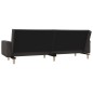 vidaXL Sofá cama de 2 plazas con dos almohadas tela gris oscuro vidaXL Sofá cama de 2 plazas con dos almohadas tela gris oscuro