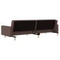 vidaXL Sofá cama de 2 plazas con dos almohadas tela gris taupe vidaXL Sofá cama de 2 plazas con dos almohadas tela gris taupe