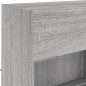 vidaXL Muebles de TV de pared con luces LED 6 piezas gris sonoma vidaXL Muebles de TV de pared con luces LED 6 piezas gris sonoma