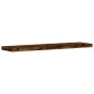 vidaXL Estantes pared 8 uds madera ingeniería roble humo 40x10x1,5 cm