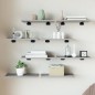 vidaXL Estantes pared 2 uds madera ingeniería gris Sonoma 40x20x1,5 cm vidaXL Estantes pared 2 uds madera ingeniería gris Sonoma 40x20x1,5 cm