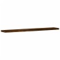 vidaXL Estantes pared 4 uds madera ingeniería roble humo 60x10x1,5 cm