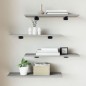 vidaXL Estantes pared 4 uds madera ingeniería gris Sonoma 60x20x1,5 cm vidaXL Estantes pared 4 uds madera ingeniería gris Sonoma 60x20x1,5 cm